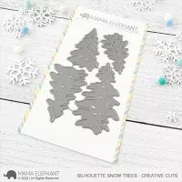Silhouette Snow Trees - Creative Cuts - Dies - Mama Elephant