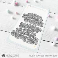 Holiday Happiness - Creative Cuts - Dies - Mama Elephant