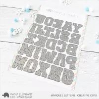 Marquee Letters Dies Creative Cuts Mama Elephant