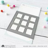 Square Grid Cover - Creative Cuts - Dies - Mama Elephant