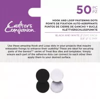 Hook & Loop Fastening Dots Black & White - Crafters Companion