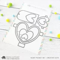 Heart Pocket Set - Creative Cuts - Dies - Mama Elephant