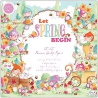 Let Spring Begin - Paper Pad - 12"x12" - Craft Consortium