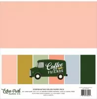 Coffee & Friends - Coordinating Solids Pack - 12"x12" - Echo Park