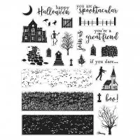 Graveyard Heroscapes - Color Layering - Clear Stamps - Hero Arts