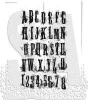 Grunge Alphabet Tim Holtz Rubber Stamps Stamper Anonymous