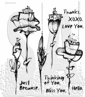 Abstract Florals Tim Holtz Rubber Stamps Stamper Anonymous