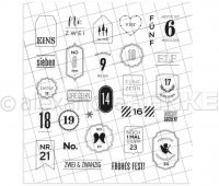 Advents-Zahlen 1-24 - Clear Stamps - Alexandra Renke