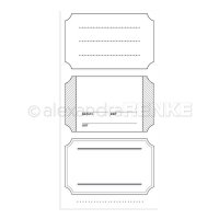 Struktur großes Ticket - Clear Stamps - Alexandra Renke