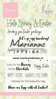 Hello Spring & Easter - Clear Stamps - Marianne Design
