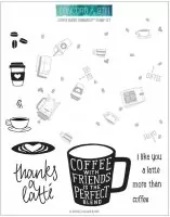 Coffee Blend Turnabout - Clear Stamps - Concord & 9th