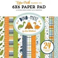 Dino-Mite - Paper Pad - 6"x6" - Echo Park