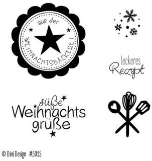 Weihnachtsbäckerei - Clear Stamps - Dini Design