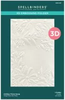 Holiday Floral Swag - 3D Embossing Folder - Spellbinders