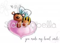 The Bee and the Heart stamping bella Gummistempel
