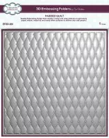3-D Embossing Folder - Padded Quilt - Creative Expressions - 20x20 cm