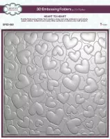 3-D Embossing Folder - Heart To Heart - Creative Expressions - 20x20 cm