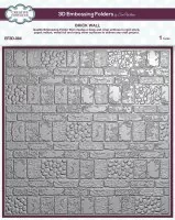 3-D Embossing Folder - Brick Wall - Creative Expressions - 20x20cm