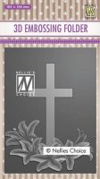 3-D Embossing Folder - Cross 2 - Nellie's Choice