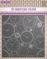 3-D Embossing Folder - Time - Nellie Snellen