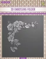 3-D Embossing Folder - Flowers 1 - Nellie Snellen