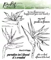 Bird of Paradise Flowers - Clear Stamps - Picket Fence Studios