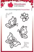 Little Butterflies Clear Stamps Woodware Craft Collection