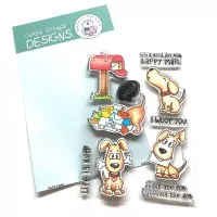 Puppy Mail - Clear Stamps - Gerda Steiner Designs