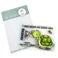 Hello Friend Tortoise - Clear Stamps - Gerda Steiner Designs
