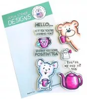 Positivi-Tea - Clear Stamps - Gerda Steiner Designs