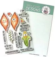 Yams & Corn - Clear Stamps - Gerda Steiner Designs