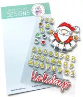 Santa with Letters - Clear Stamps - Gerda Steiner Designs