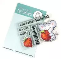 Strawberry Mouse - Clear Stamps - Gerda Steiner Designs