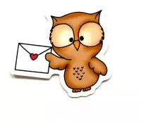 Cute Owl Sticker - Gerda Steiner Designs