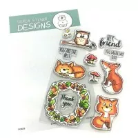 Foxes - Clear Stamps - Gerda Steiner Designs