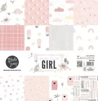 ModaScrap - Hello Sweet Girl - Paper Pack - 12"x12"