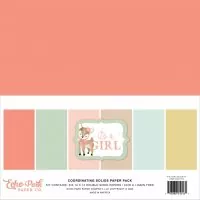It's A Girl - Coordinating Solids Pack - 12"x12" - Echo Park