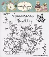 Happy Peony - Clear Stamps - Colorado Craft Company