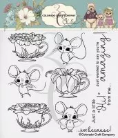 Teacups & Mice - Clear Stamps - Colorado Craft Company