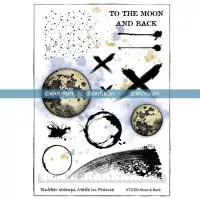 To the moon and back - Rubber Stamp - Katzelkraft