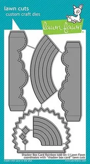 Shadow Box Card Rainbow Add-On - Lawn Cuts