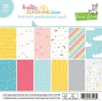 Lawn Fawn - Hello Sunshine Remix - Petite Paper Pack - 6"x6"