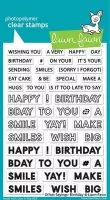 Offset Sayings: Birthday - Clear Stamps - Lawn Fawn
