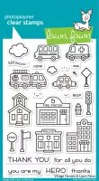 Village Heroes - Clear Stamps - Lawn Fawn