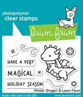 Winter Dragon - Clear Stamps - Lawn Fawn