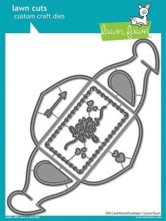 Gift Card Heart Envelope - Dies - Lawn Fawn
