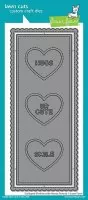 Scalloped Slimline with Hearts: Portrait - Dies - Lawn Fawn