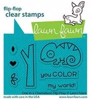 One in a Chameleon Flip-Flop - Clear Stamps - Lawn Fawn