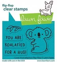 I Love You(calyptus) Flip-Flop - Clear Stamps - Lawn Fawn