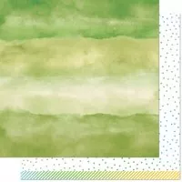 Lawn Fawn - WaterColor Wishes Rainbow - Emerald - 12"x12"